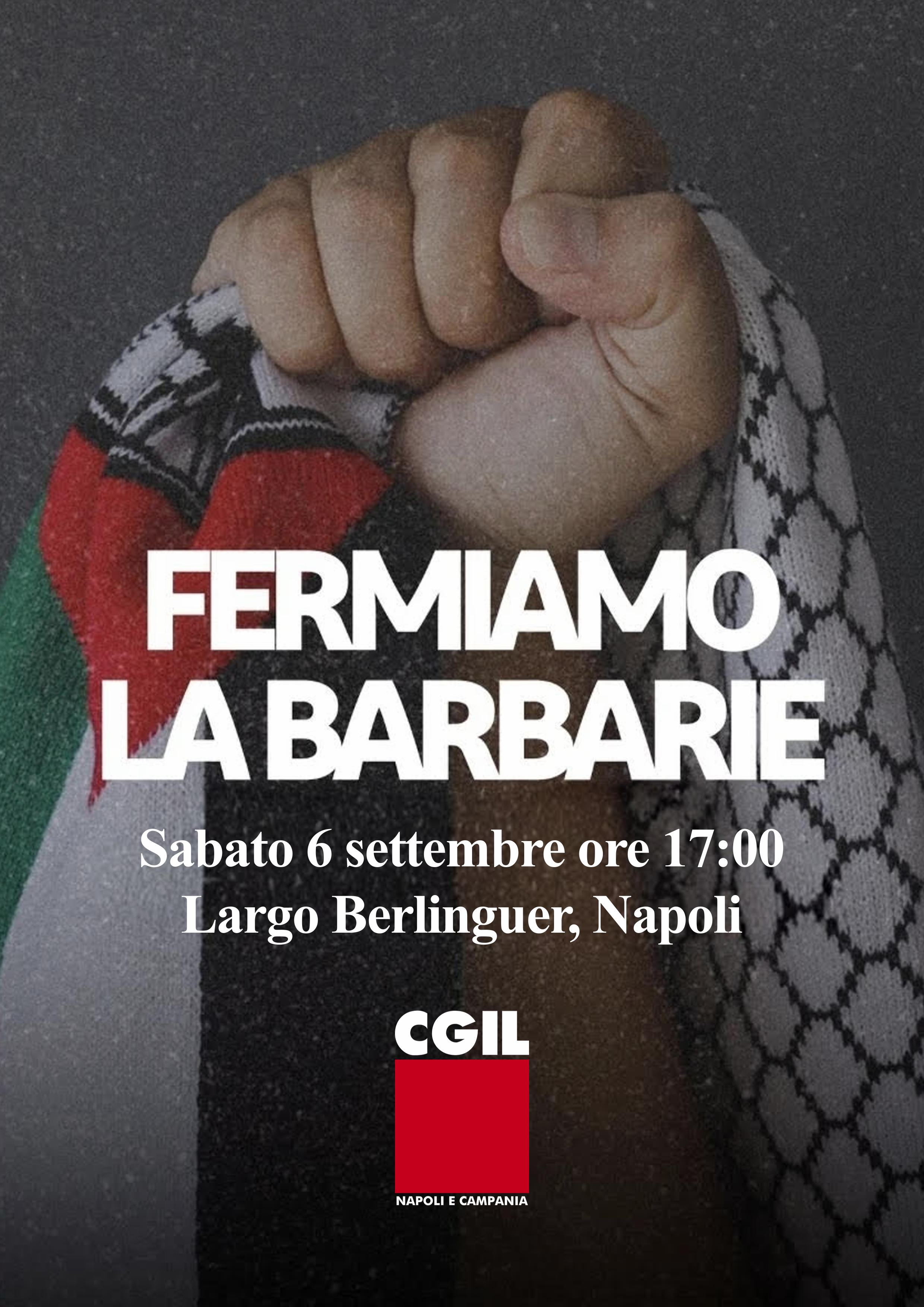 Sabato 6 settembre 2025 alle ore 17.00 Largo Enrico Berlinguer Napoli
