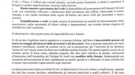 Assilt e Cralt: basta veti e tatticismi!